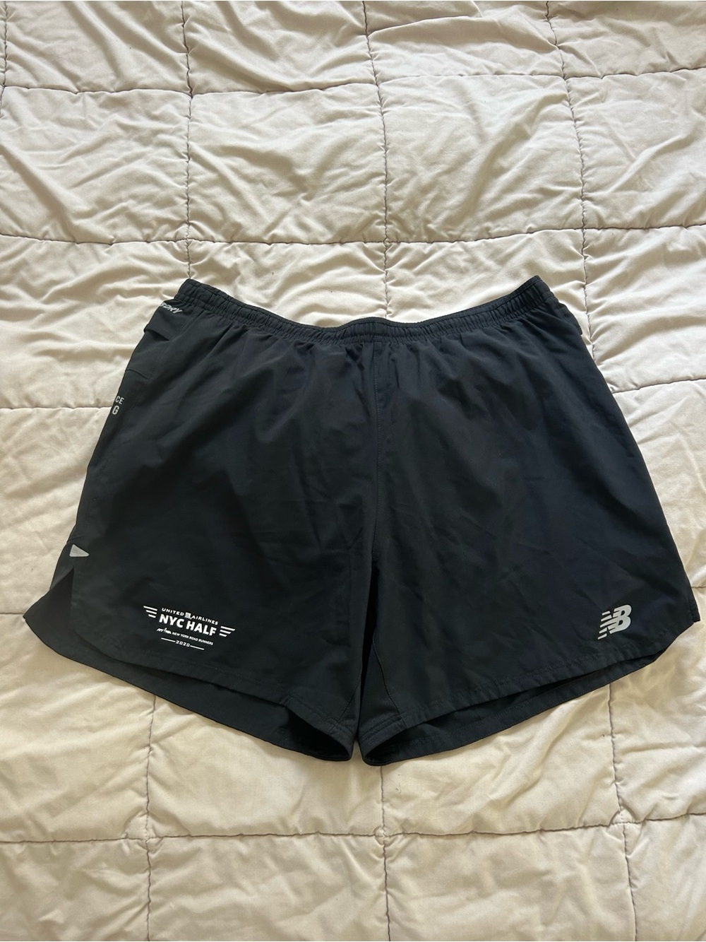 New Balance Men’s Black NYC Half Running Shorts